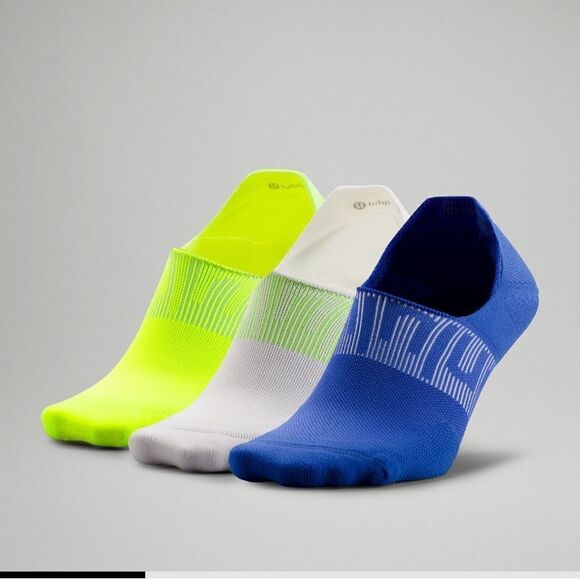 Lululemon‎ Men's Power Stride No-Show Socks with Active Grip 3 Pack NWT - Picture 1 of 4